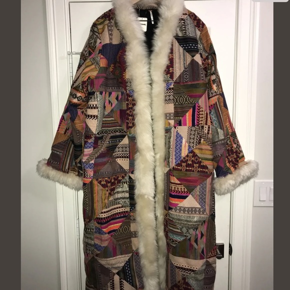 NWT Free People Shearling Caravan Coat Size Medium Z150 - Picture 6 of 7